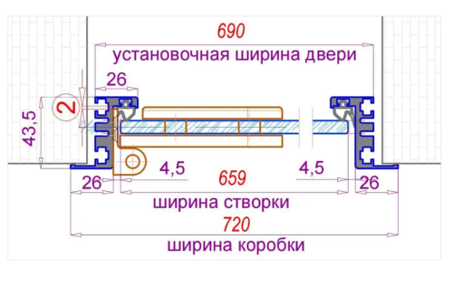 Дверь для хамам и сауны Gratec Estri Black Premium, чёрные короб и фурнитура, бронза матовое закаленное стекло 8 мм фото 4