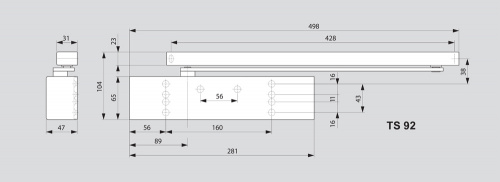 Картинка Дверной доводчик Dorma TS 92 B EN2-4 от магазина Комплексные поставки фото 3