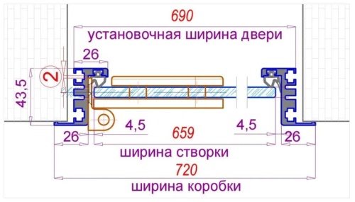 Дверь для хамам и сауны Gratec Estri Premium, матовое закаленное стекло 8 мм фото 3