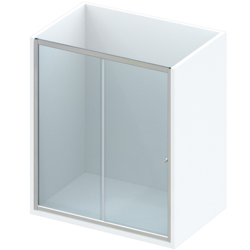 Комплект прямой душевой "Грация" с откатной створкой фото 5