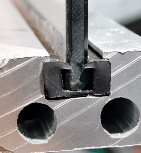 Уплотнитель для стекла 4мм (серый) арт. 2210 фото 2