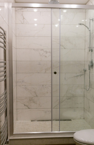 Комплект прямой душевой "Грация" с откатной створкой фото 2