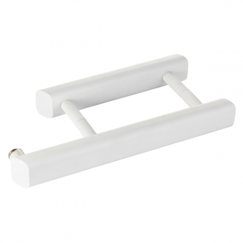 Ручка-скоба Gratec Estri из цельнолитого алюминия, окрашенного в белый муар с магнитным фиксатором для стеклянной двери хамам арт. RS-AA-315M-WH