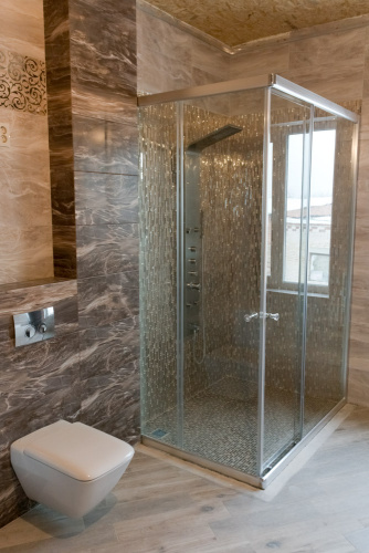 Комплект угловой душевой "Грация" с откатными створками фото 2