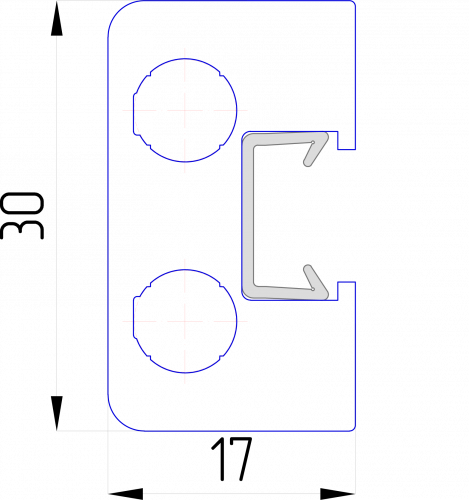 Ультратонкий профиль лофт (вертикальный) арт. 2295/black фото 2