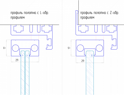 Дверной комплект ультратонкого профиля для стеклянных дверей с импостом фото 8