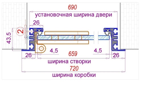 Дверь для хамам и сауны Gratec Estri Gold Matte, цвет матовое золото короб и фурнитура, серое прозрачное закаленное стекло 8 мм фото 3