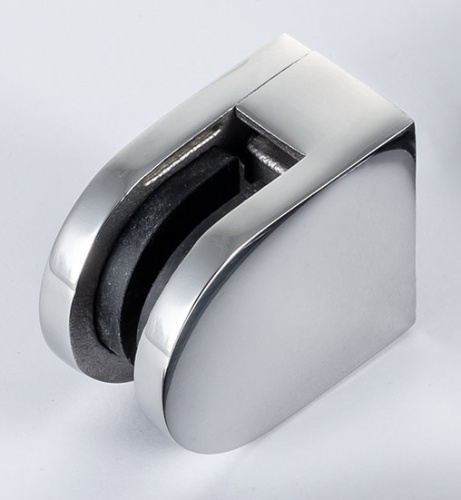 Стеклодержатель, литой, малый 50*40*25мм на плоскость, стекло 8мм арт. 14-085 фото 4