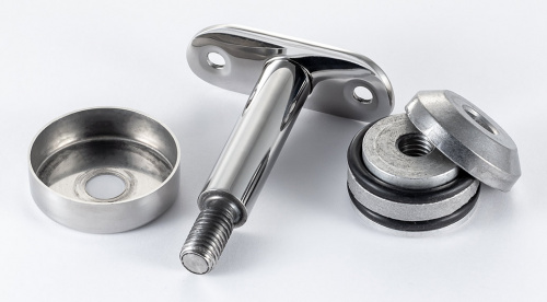 Держатель поручня зажимной, нерегулируемый к стойке 38 арт. 12-271 фото 2