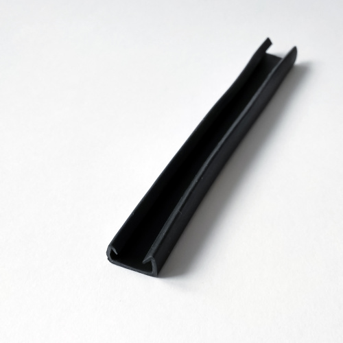 Уплотнитель в обрамлении для стекла 8 мм черный арт. 2206 фото 2