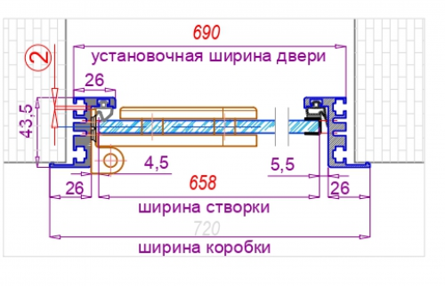 Дверь для хамам Gratec Диана фото 8