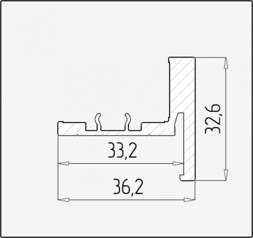 Профиль притвора 5 м арт. 2292 фото 3